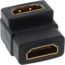 InLine® HDMI Adapter, HDMI A Buchse / Buchse, gewinkelt, vergoldete Kontakte, , 4K2K kompatibel