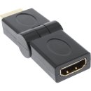 InLine® HDMI Adapter flexibel, HDMI A Stecker/Buchse, 4K2K kompatibel, vergoldete Kontakte