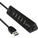InLine® Smart Hub, 7-fach USB 3.0 / 2.0 Hub mit...