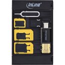 InLine® SIM-BOX, Simkartenadapter und Zubehörbox...