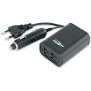 Ansmann Quattro USB charger, 240V/12V KFZ zu 4x USB 5V...