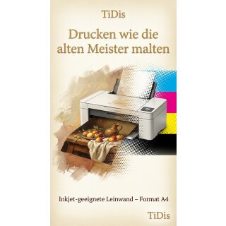 SPP139 - Inkjet Leinwand "Picasso würde staunen" 5 Blatt Packung >> "Für alle Tintenstrahldrucker geeignet" <<