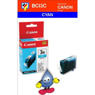 BCI3eC -cyan- Canon Original Druckerpatrone mit 13ml Inhalt -4480A002-