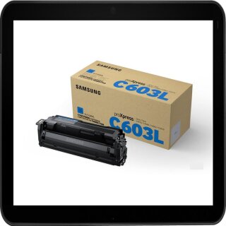 SU080A - Samsung Original-Toner CLT-C603L cyan mit 10.000 Seiten nach Iso - für Samsung ProXpress C4010 / C4060 - SU080A