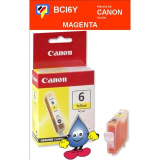 BCI6Y -yellow- Canon Original Druckerpatrone mit 13ml Inhalt -4708A002-