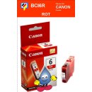 BCI6R-rot- Canon Original Druckerpatrone mit 13ml Inhalt...