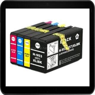 HP953XL - Multipack BCMY - 4 Best Price Druckerpatronen - ersetzen je 1x L0S70AE / F6U16AE / F6U17AE / F6U18AE