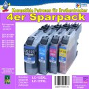 LC-127XLBK + LC-125XL C/M/Y Multipack TiDis...