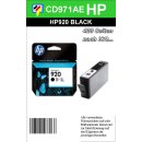 HP920BK - Original CD971AE - schwarz- Druckpatrone mit...