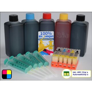 IRP1053-100 - CISS / Easyrefill Sparpack f. PGI550 & CLI551ER inkl. 5 x 100ml Dr.Inkjet Premium Tinte