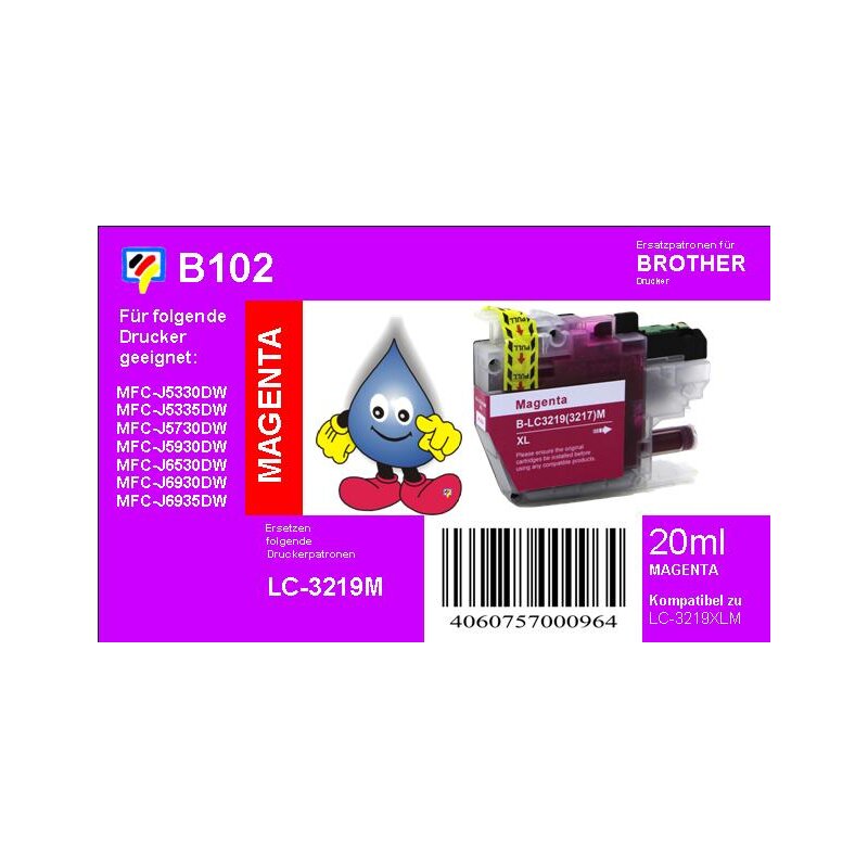 LC3219XLM - magenta - TiDis Ersatzdruckerpatrone mit 1.500 Seiten Dru