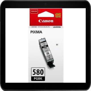 Canon PGI-580PGBK Schwarzpatrone mit ca. 200 Seiten Druckleistung nach ISO - 2078C001