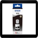 C13T00Q140 - Epson 105 Ecotank schwarze Druckertinte / Nachfülltinte für ca. 8.000 Seiten Druckleistung nach ISO