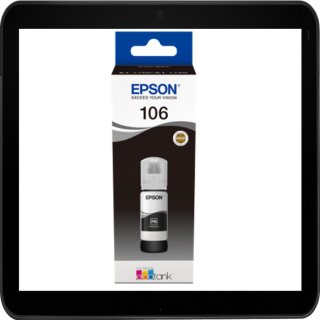 C13T00R140 - Epson 106 Ecotank Fotoschwarze Druckertinte für ca. 5.000 Seiten Druckleistung nach ISO