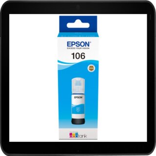C13T00R240 - Epson 106 Ecotank cyan Druckertinte / Nachfülltinte für ca. 5.000 Seiten Druckleistung nach ISO