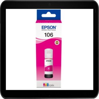 C13T00R340 - Epson 106 Ecotank magenta Druckertinte / Nachfülltinte für ca. 5.000 Seiten Druckleistung nach ISO