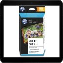 HP303 Photo Value Pack mit 2 Druckerpatronen und 40 Blatt...
