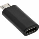 InLine® USB 2.0 Adapter, Micro-USB Stecker auf USB-C...