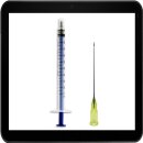 1ml Feindosierspritze mit 90x40 Nadel (spitz)