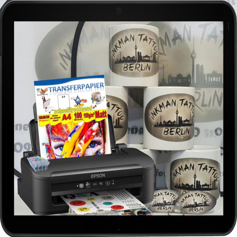 Kit de démarrage sublimation A4 Ecotank Epson ET-2856 sans Sublisplash  driver - PrintFabrik Matériel et Articles pour la sublimation