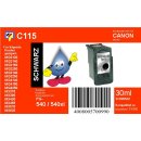C115 - TiDis Ersatzdruckerpatrone mit 18ml Inhalt - PG540...
