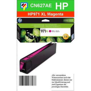 HP971MXL - Original CN627AE - magenta - Druckpatrone Nr. 971XL mit ca. 6600 Seiten Druckleistung nach Iso