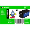 HP932B - TiDis Ersatzpatrone - schwarz - mit ganzen 38ml...