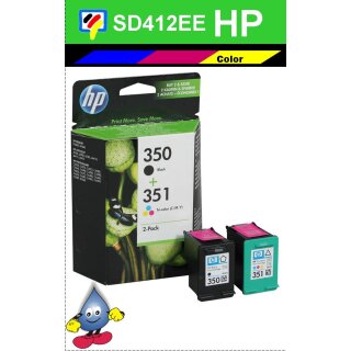  HP350B, HP351CO - Original SD412EE - Multipack mit je 1x schwarz + 1x color zum Superangebot