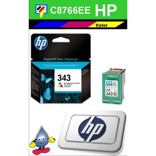 HP343C - Original C8766EE - color -Druckpatrone mit 7ml Inhalt und ca. 330 Seiten Druckleistung nach Iso