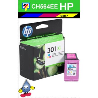 HP301CXL - Original CH564EE- color-Druckpatrone mit 6ml Inhalt und ca. 330 Seiten Druckleistung nach Iso