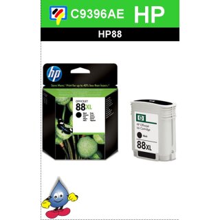 HP88BK XL - Original C9396AE-schwarz-Druckpatrone mit 58,5ml Inhalt zum Superangebot