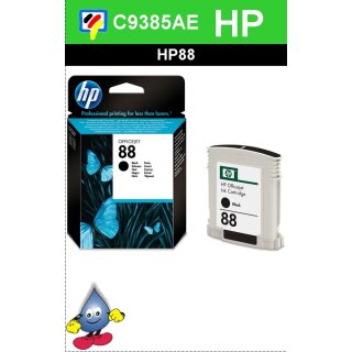 HP88BK - Original C9385AE-schwarz-Druckpatrone mit 20,5ml Inhalt zum Superangebot 