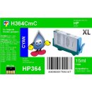 HP364C - TiDis Ersatzpatrone - cyan - mit 15ml Inhalt...