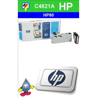 HP80C - Original C4821A-cyan-Druckkopf mit 17ml Inhalt zum Superangebot 