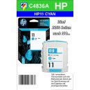 HP11C - Original C4836AE-cyan-Druckpatrone mit 28ml...