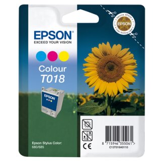 T018401 -color- Epson Original Druckerpatrone mit 37ml Inhalt -C13T01840110-