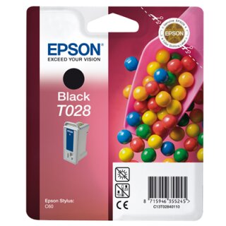 T028401 -schwarz- Epson Original Druckerpatrone mit 17ml Inhalt -C13T02840110-