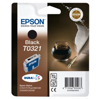 T032140 -schwarz- Epson Original Druckerpatrone mit 33ml Inhalt -C13T03214010-