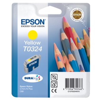 T032440 -yellow- Epson Original Druckerpatrone mit 16ml Inhalt -C13T03244010-